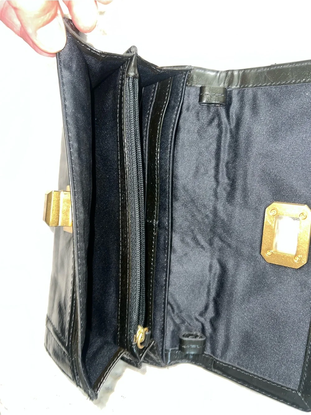Juicy Couture Black Leather Wallet with Gold-Tone Hardware